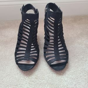 Vince Camuto Black Eliana Caged Heel Sandal 8.5